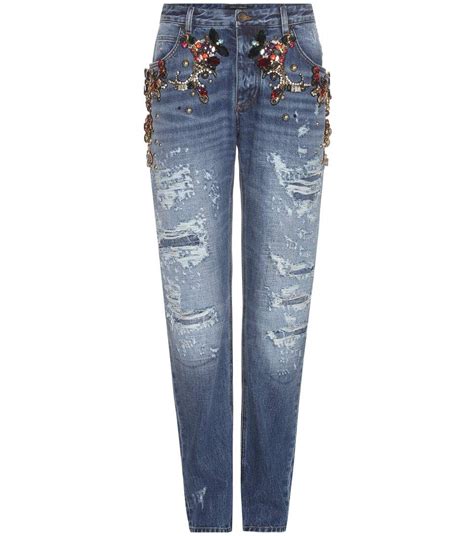 jeans dolce gabbana slim|dolce and gabbana embellished jeans.